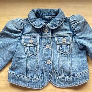 Baby Gap Denim Puff Sleeve Jacket